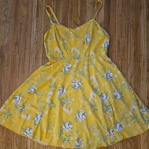 Floral Yellow Dress